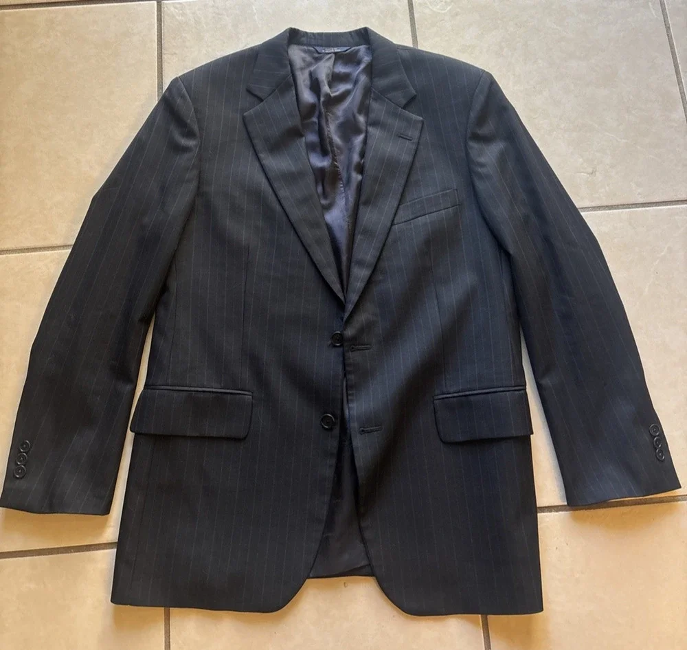 Brooks Brothers 1818 Madison Saxxon Wool Blazer Windowpane Men’s Made In USA